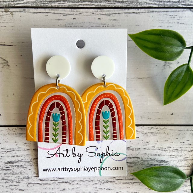 Funky dangle deals earrings