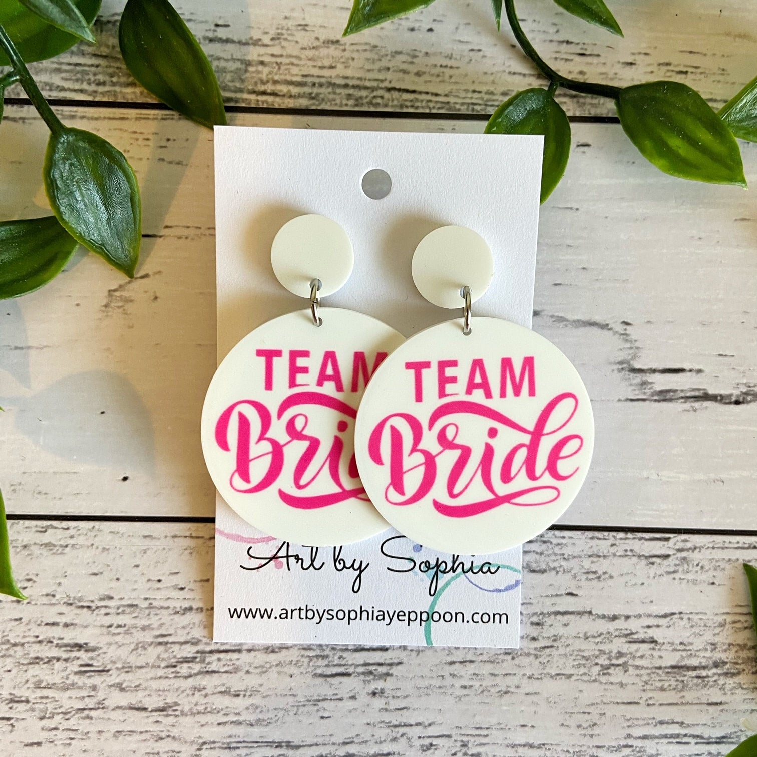 Hen s Party Earrings Art by Sophia Yeppoon